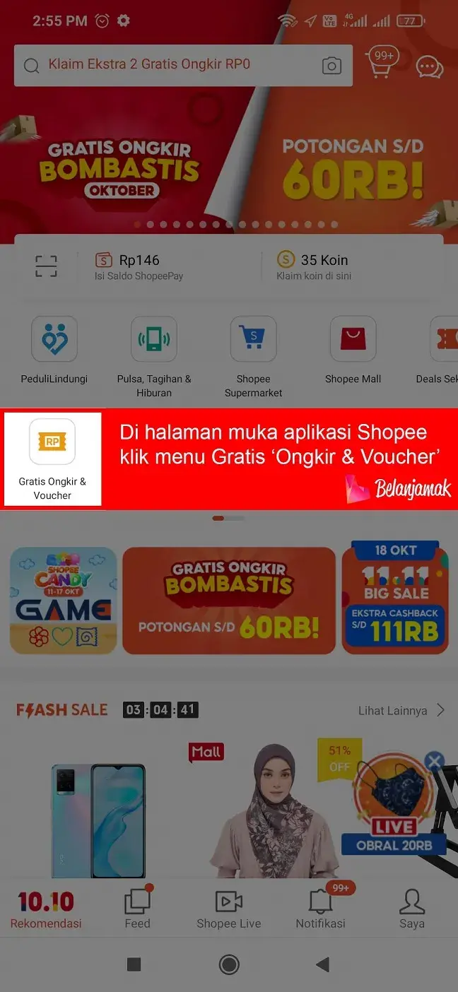 Begini Cara Mendapatkan Voucher Gratis Ongkir Shopee 2025